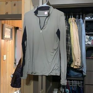 Kastel Denmark sun shirt. Grey with navy vents